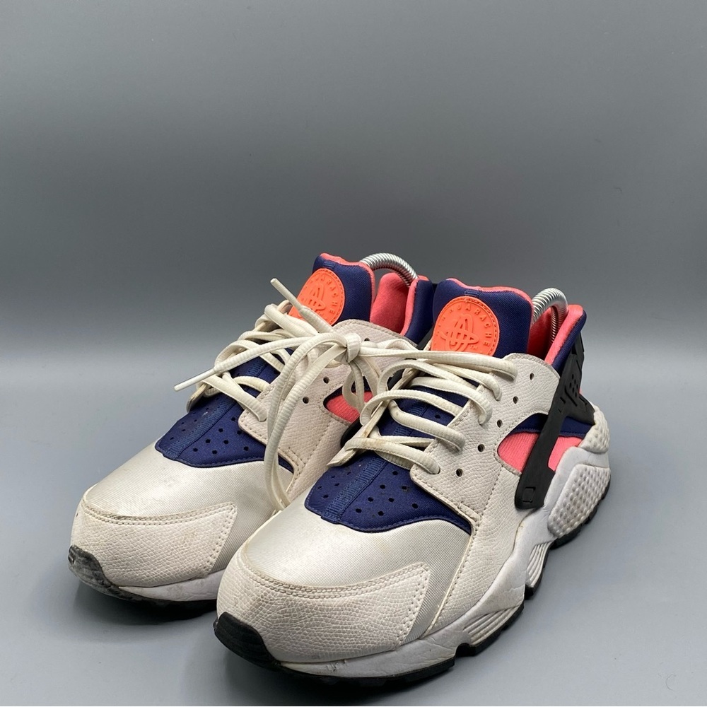 NIKE AIR HUARACHE RUN WHITE-HOT LAVA-BLUE LEGEND-WHITE​